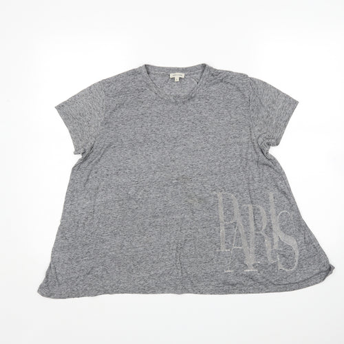 River Island Womens Grey   Basic T-Shirt Size 6