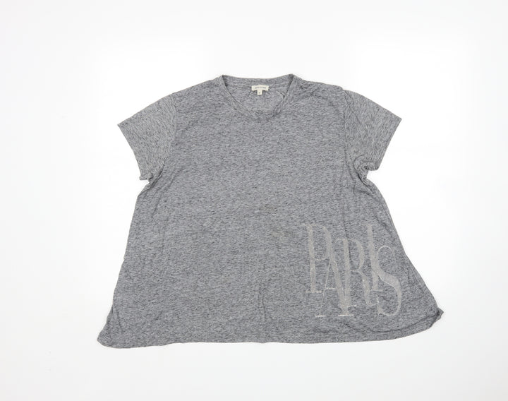 River Island Womens Grey   Basic T-Shirt Size 6