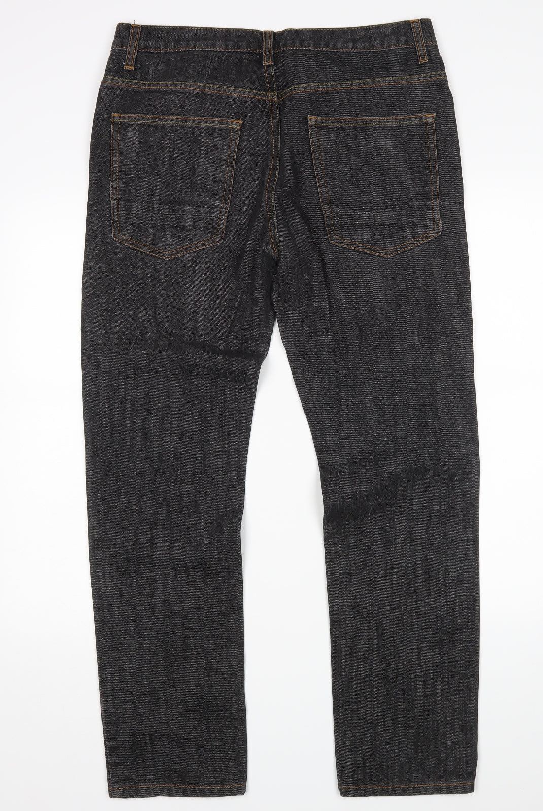 Denim Co Mens Black   Straight Jeans Size 34 L30 in