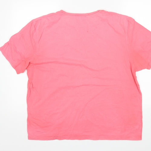 Yves Saint Laurent Womens Pink   Basic T-Shirt Size 2XL