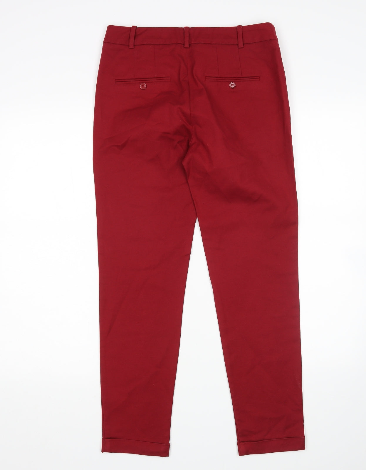 Zara Womens Red   Trousers  Size 8 L28 in