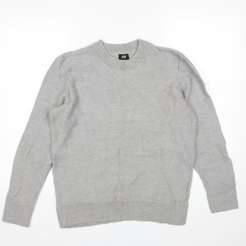 H&M Womens Grey   Pullover Sweatshirt Size S