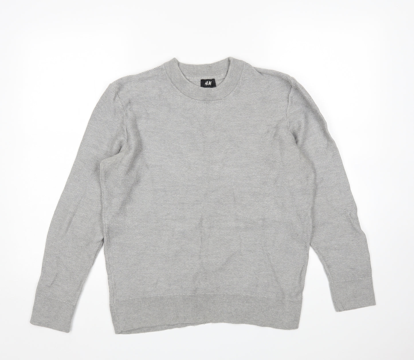 H&M Womens Grey   Pullover Sweatshirt Size S