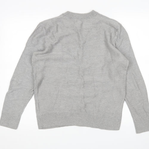 H&M Womens Grey   Pullover Sweatshirt Size S