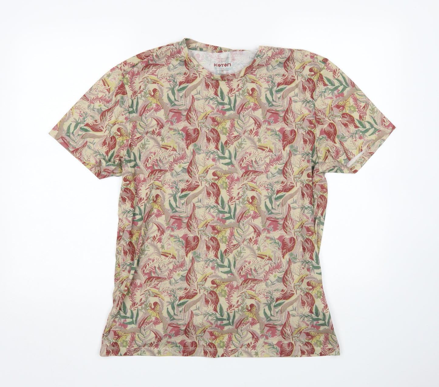 Koton Mens Multicoloured Floral   T-Shirt Size M