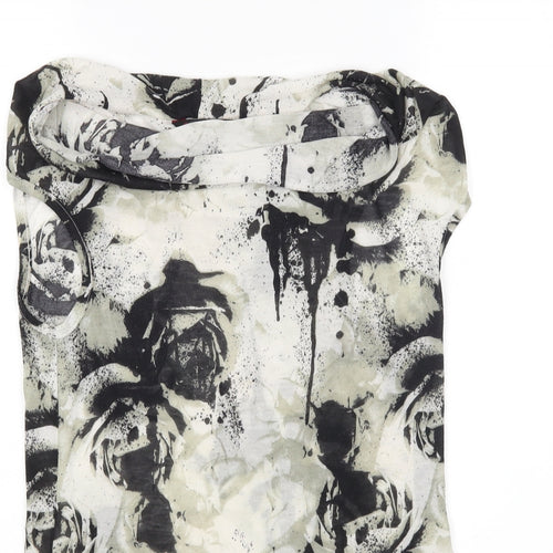 Miss Selfridge Womens Multicoloured Floral  Basic Blouse Size 8