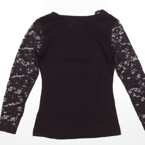 H&M Womens Purple   Basic Blouse Size S