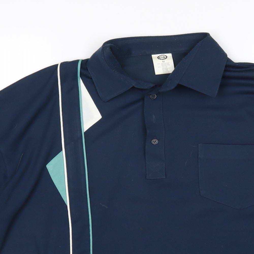 C&A Mens Green    Polo Size M