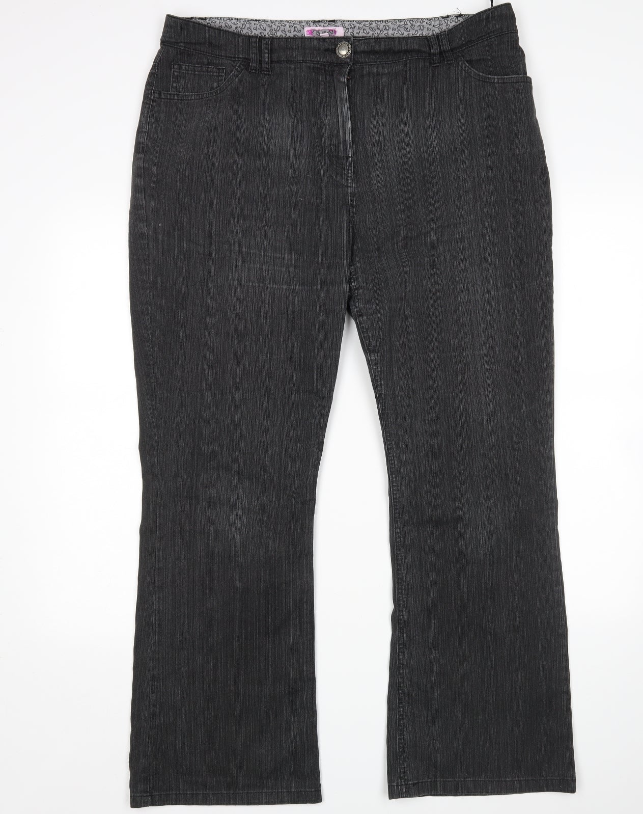 Preworn Womens Grey   Bootcut Jeans Size 18 L29 in