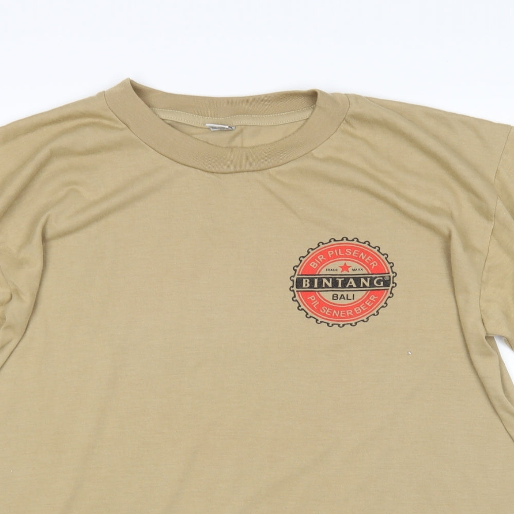 Bintang Mens Beige    T-Shirt Size XL