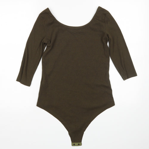 Aikha Womens Green   Bodysuit One-Piece Size L