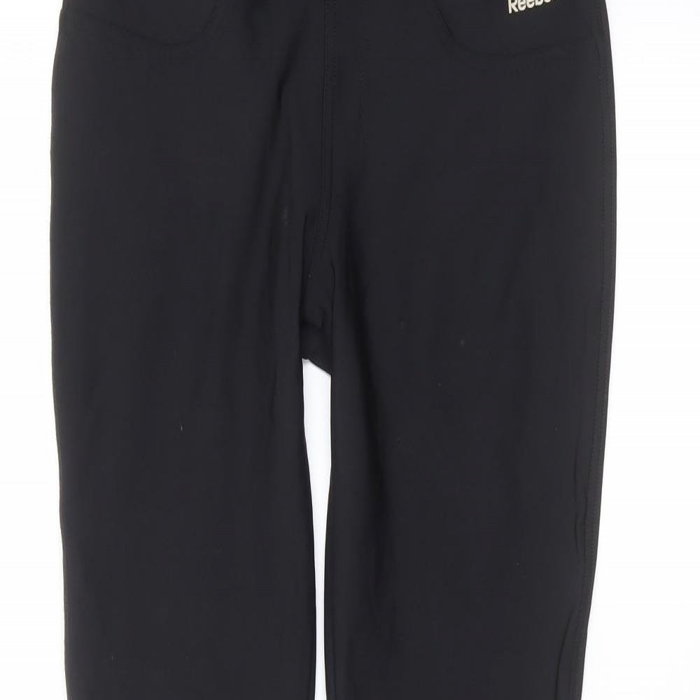 Reebok Womens Black   Jogger Leggings Size M L28 in