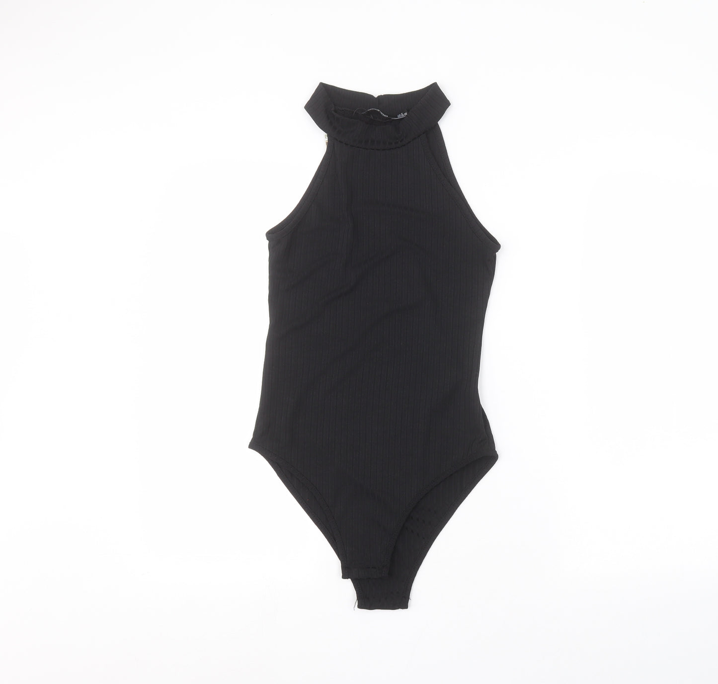 Boohoo Womens Black   Bodysuit One-Piece Size 8