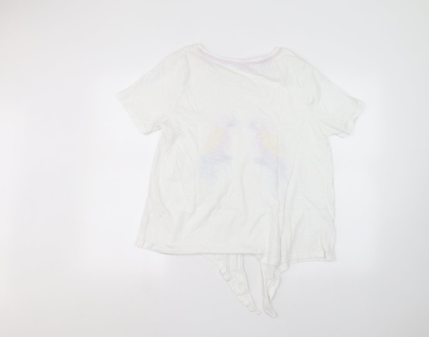 George Womens White   Basic T-Shirt Size 14
