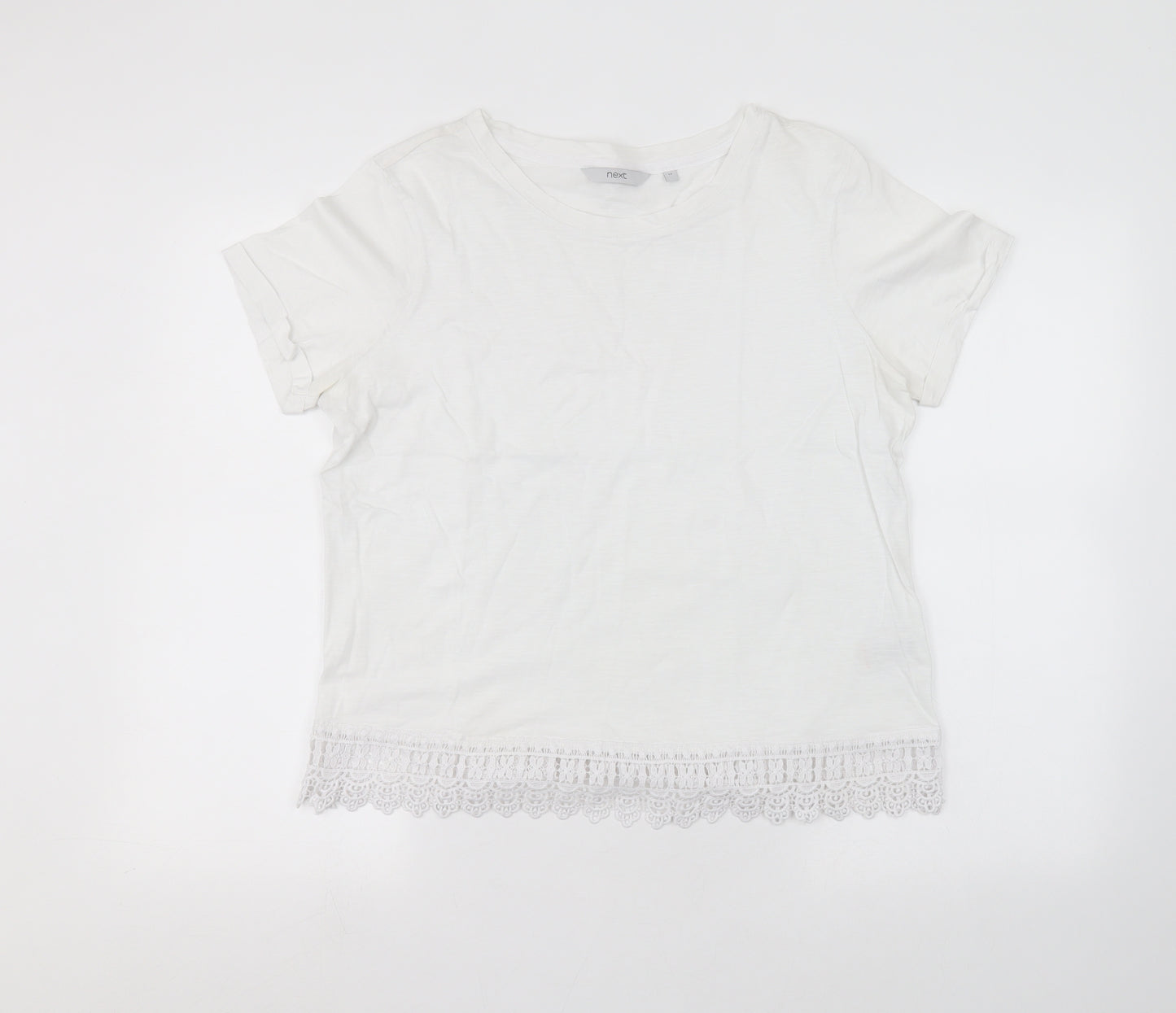 NEXT Womens White   Basic T-Shirt Size 14