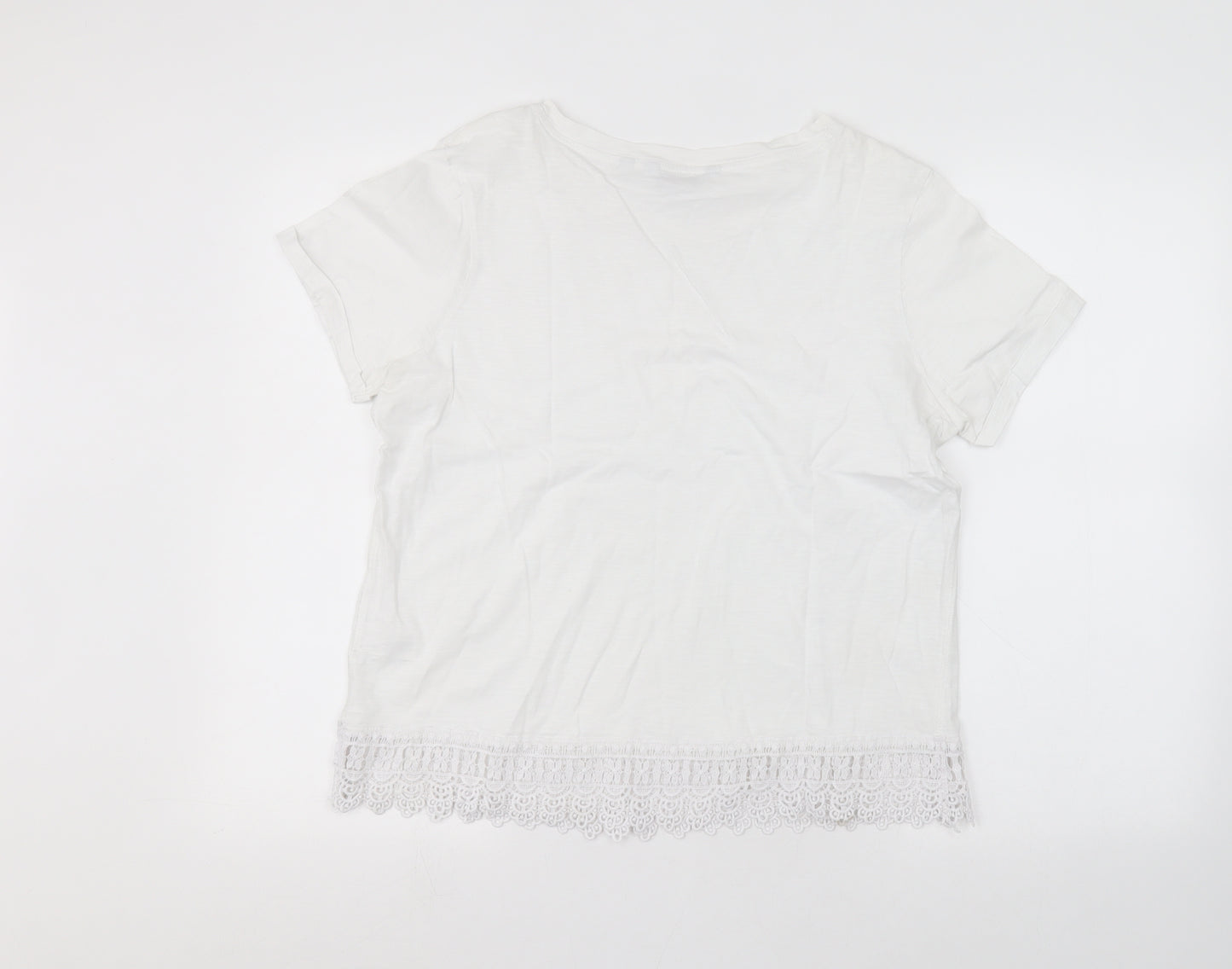 NEXT Womens White   Basic T-Shirt Size 14