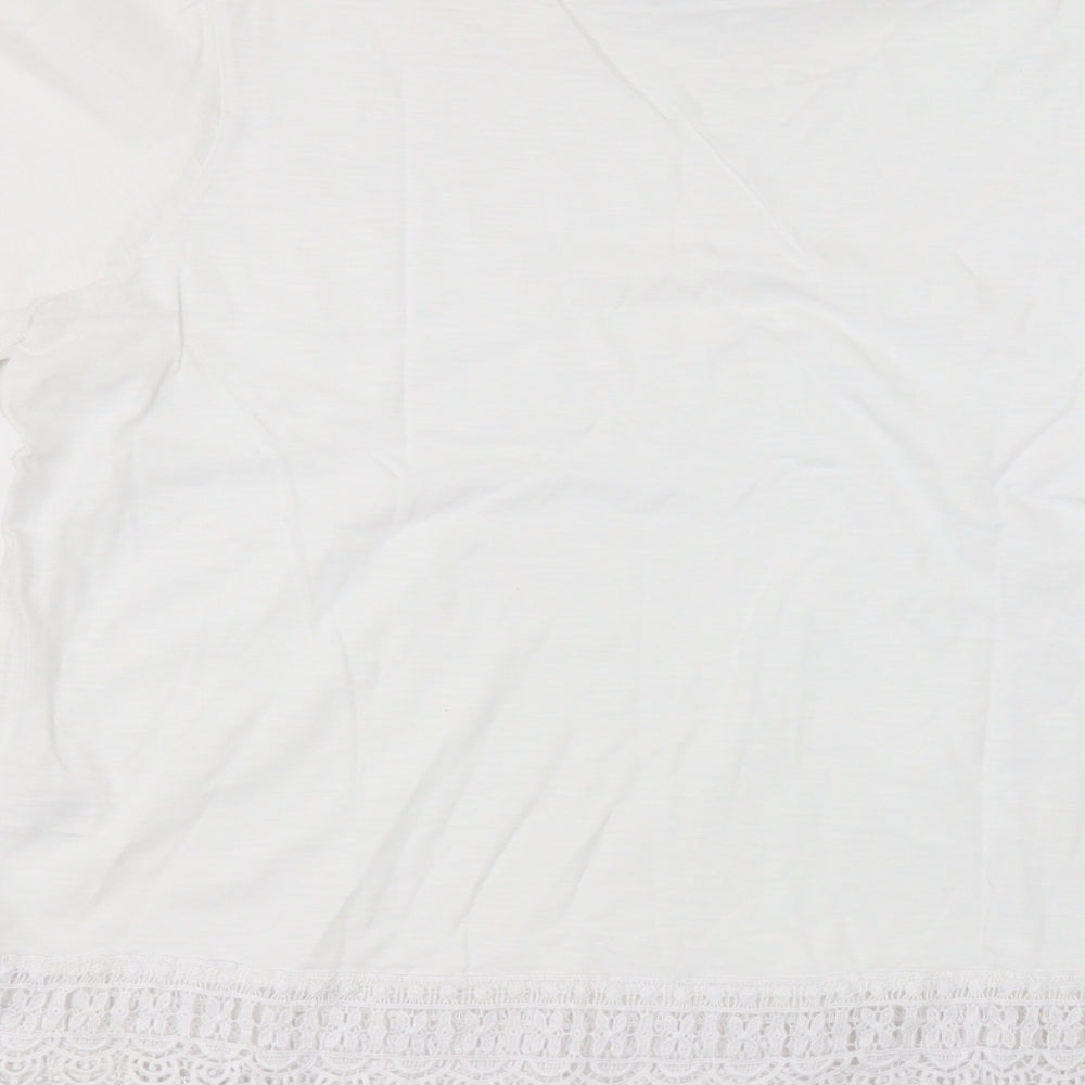 NEXT Womens White   Basic T-Shirt Size 14