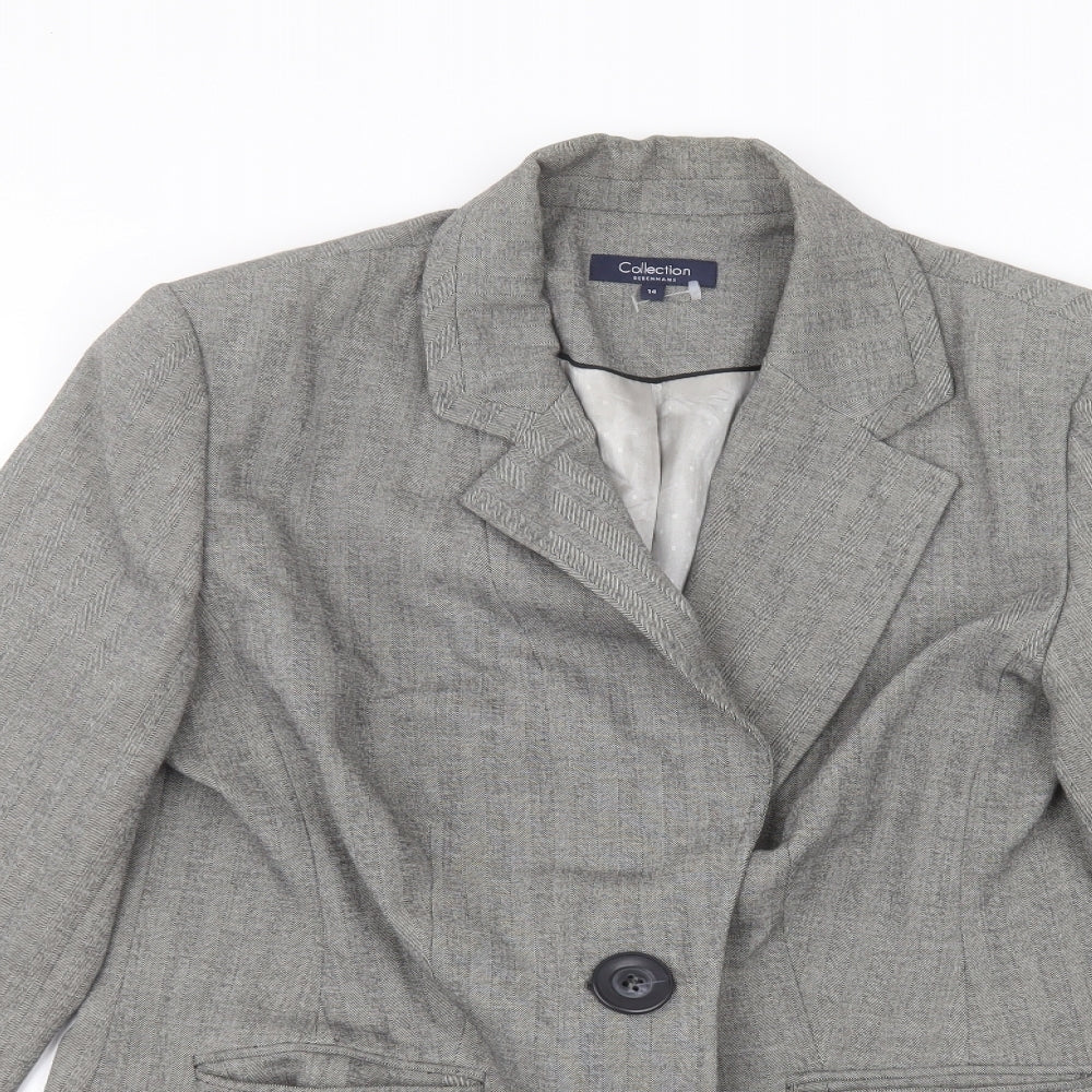 Debinhams Womens Grey   Jacket  Size 14