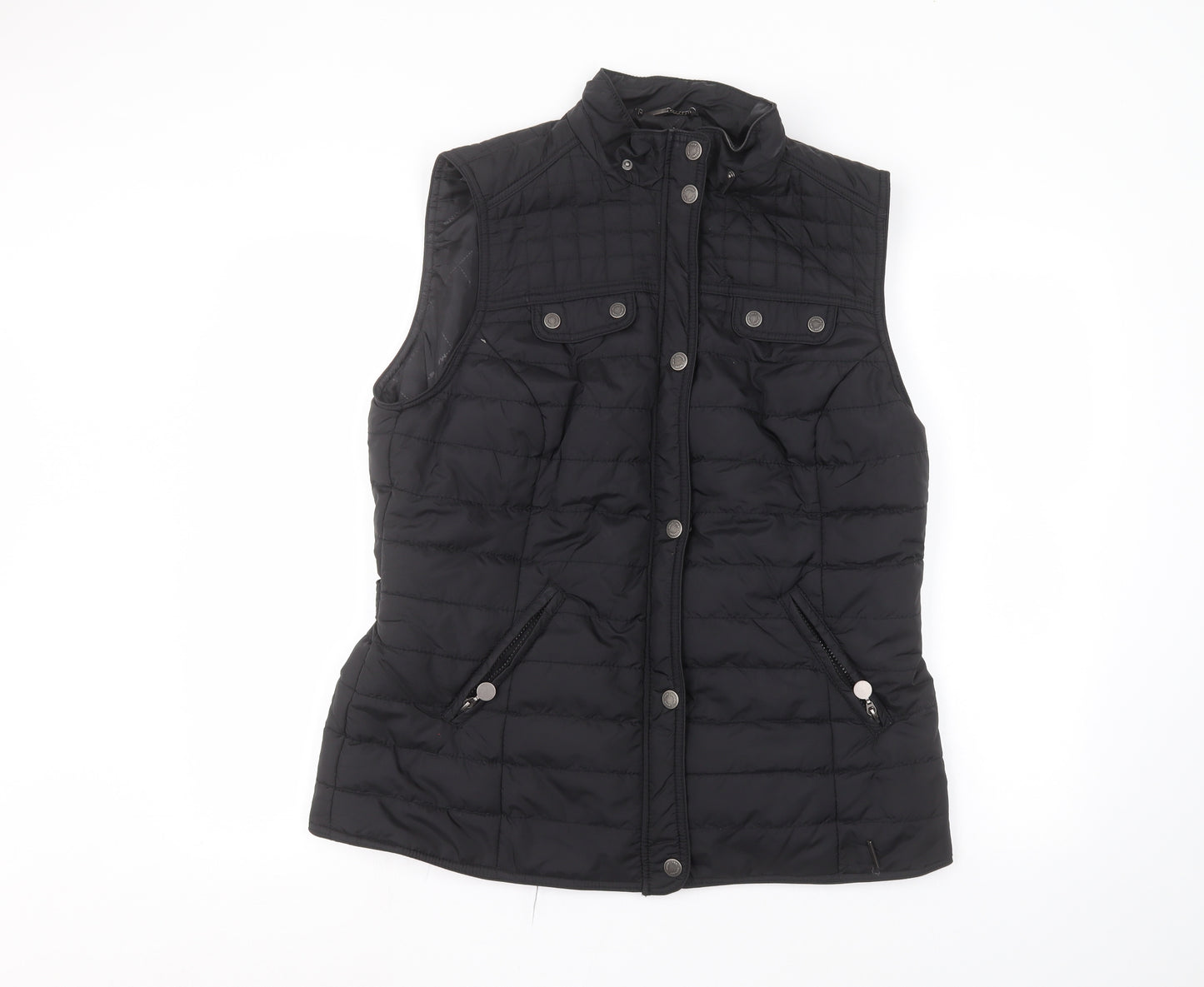 Maine New England Womens Black   Gilet Coat Size 14