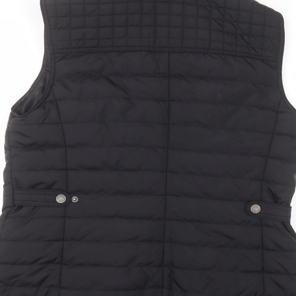 Maine New England Womens Black   Gilet Coat Size 14