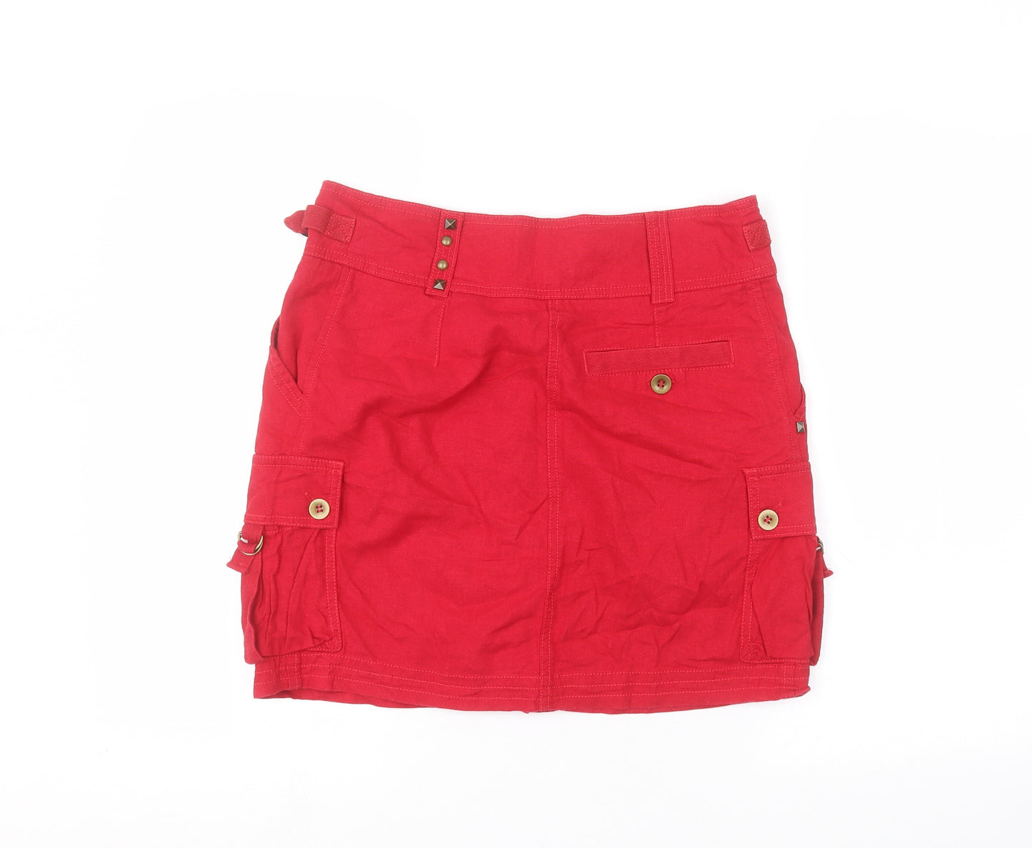 NEXT Womens Red   A-Line Skirt Size 10