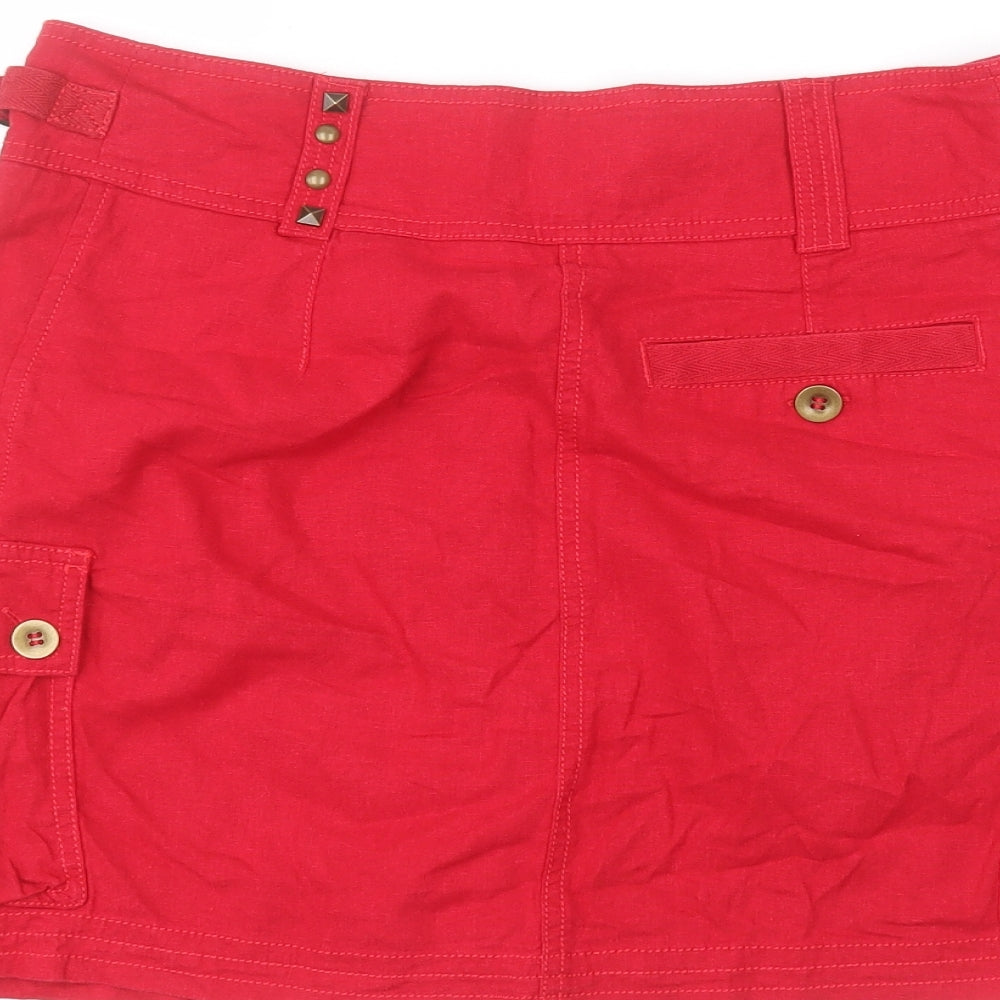 NEXT Womens Red   A-Line Skirt Size 10
