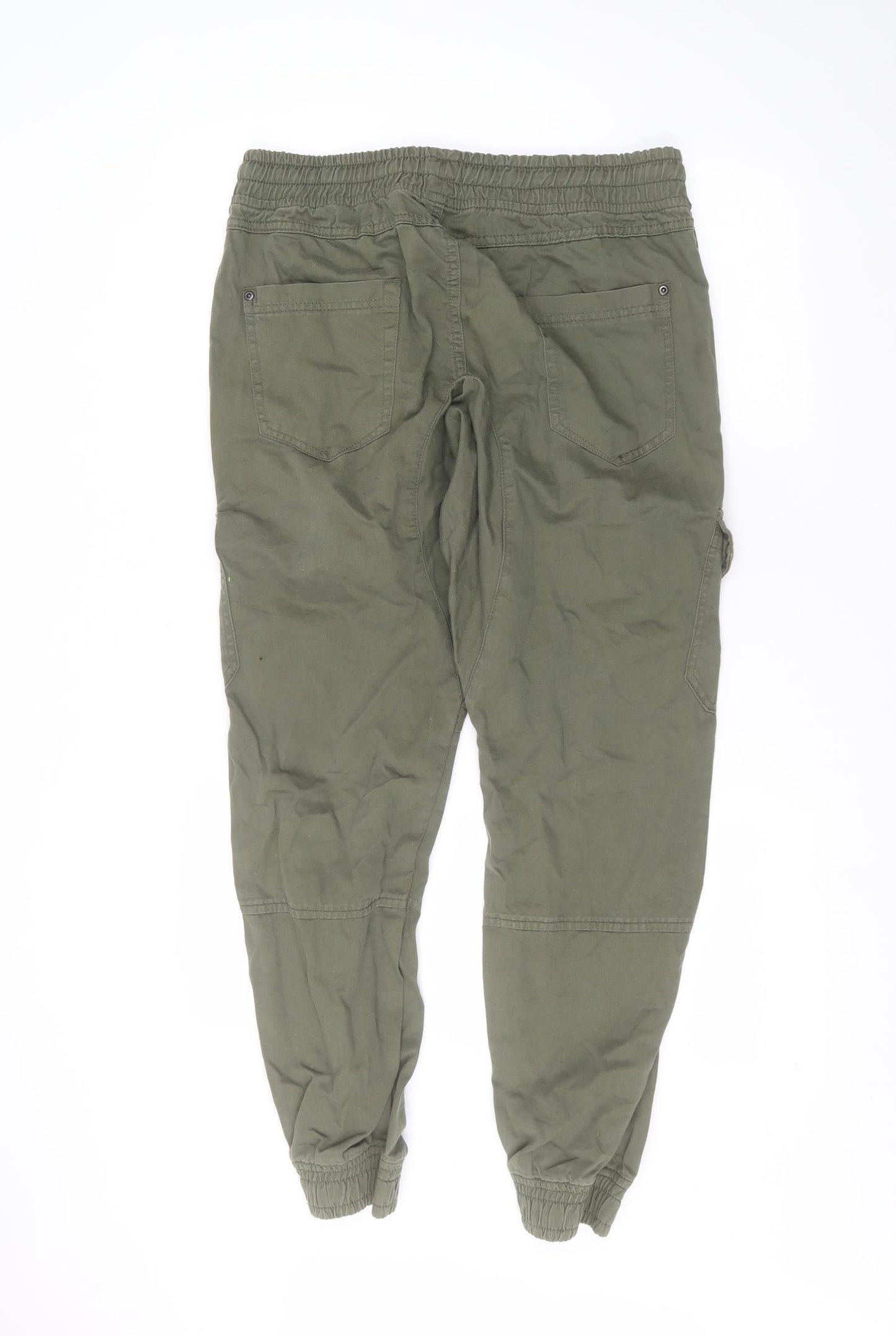 Boohoo Mens Green   Cargo Trousers Size 34 in L30 in