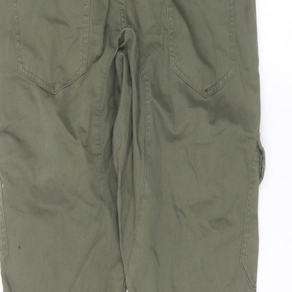Boohoo Mens Green   Cargo Trousers Size 34 in L30 in