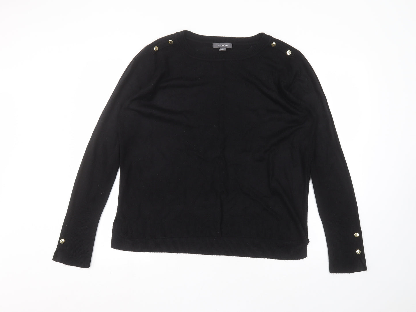 Primark Womens Black   Basic T-Shirt Size M