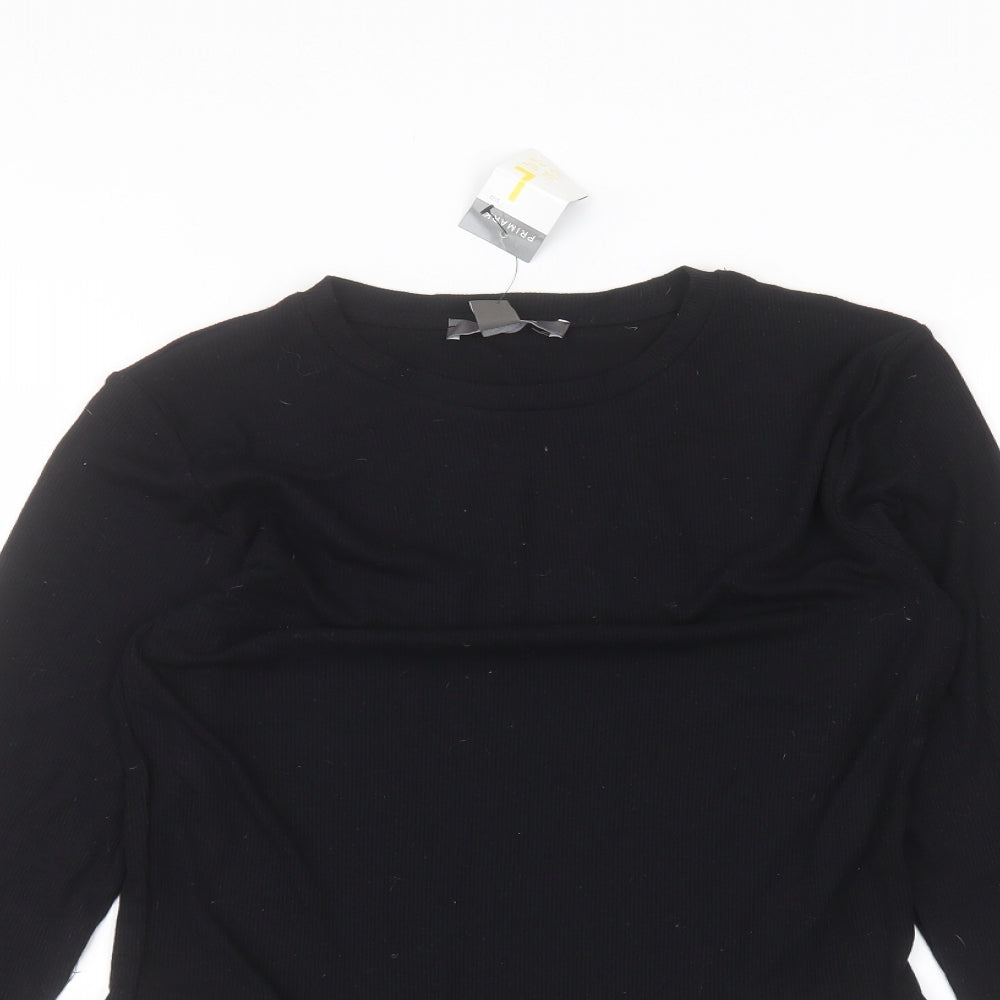 Primark Womens Black   Bodysuit One-Piece Size L