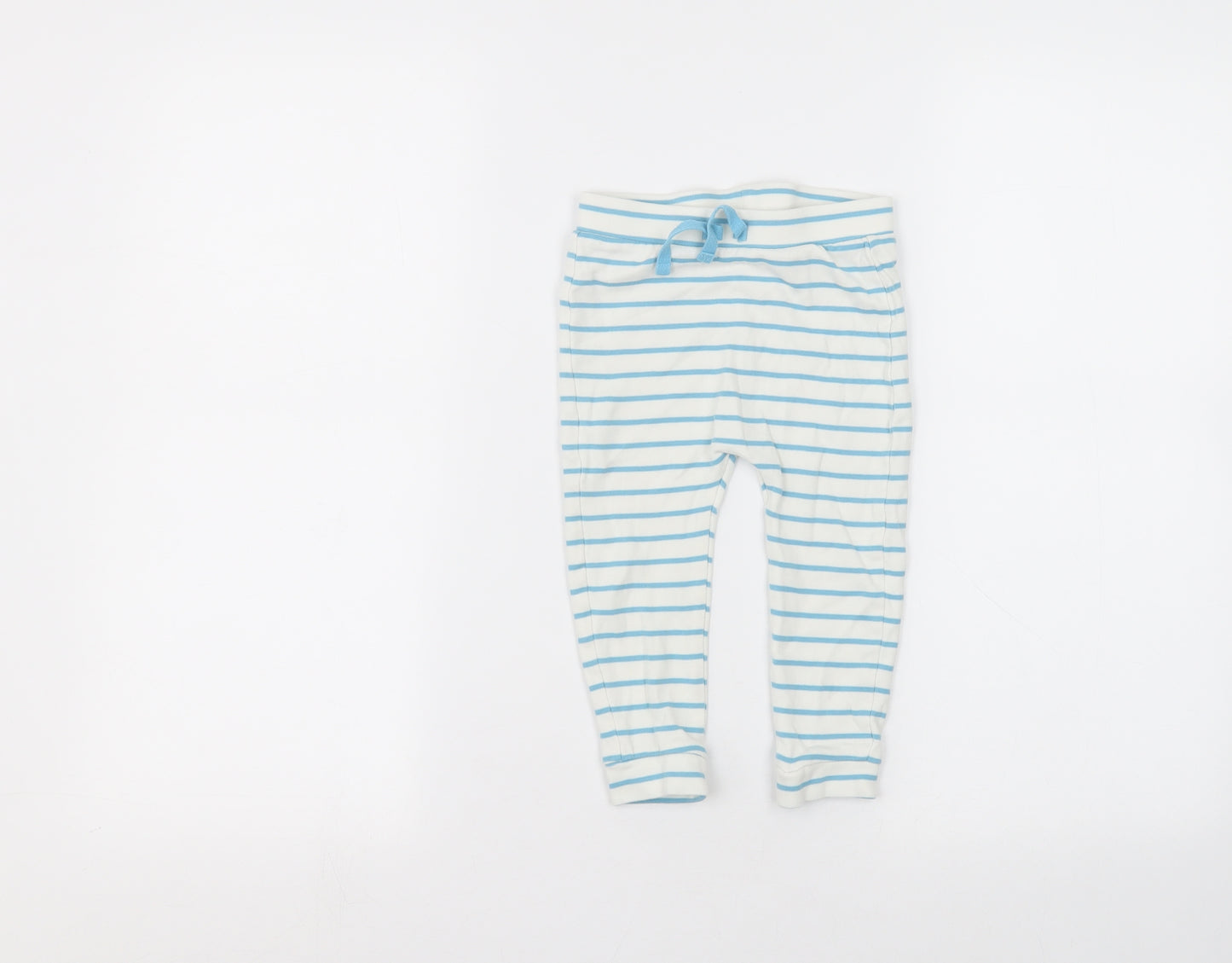 George Baby White Striped  Sweatpants Trousers Size 18-24 Months