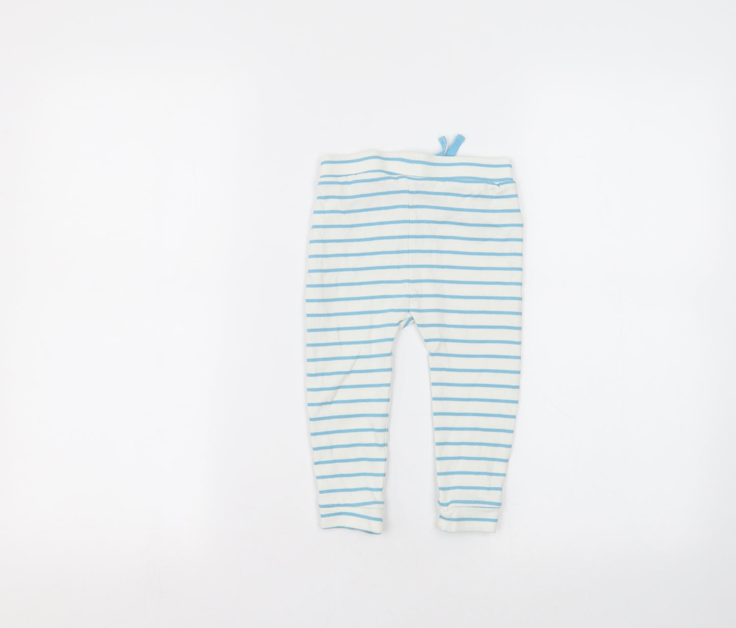 George Baby White Striped  Sweatpants Trousers Size 18-24 Months