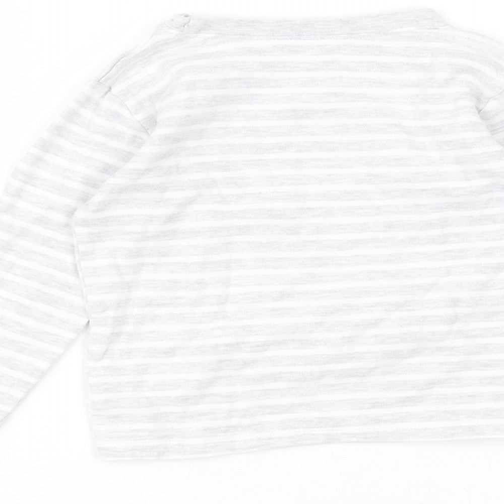 George Baby Grey Striped  Basic T-Shirt Size 18-24 Months