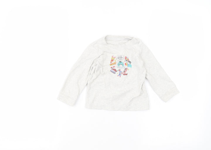 George Baby White Basic T-Shirt Size 12-18 Months