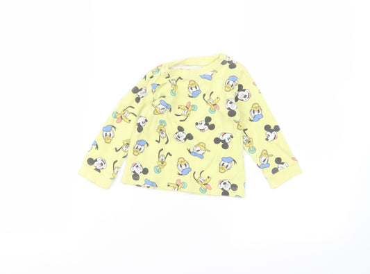 Front view of George Baby Yellow Basic T-Shirt, size 12, Months