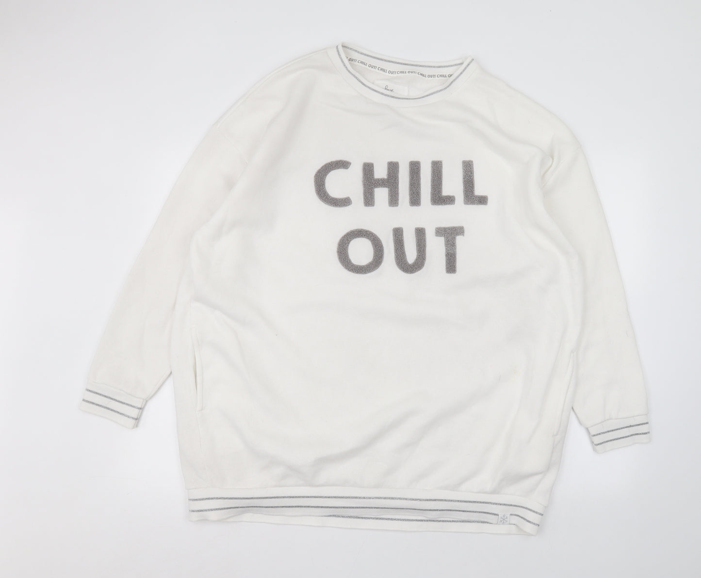 Primark Womens White   Pullover Jumper Size XL