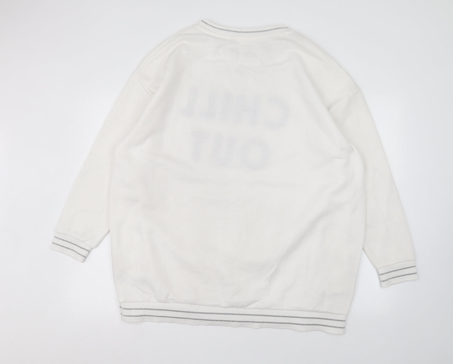 Primark Womens White   Pullover Jumper Size XL