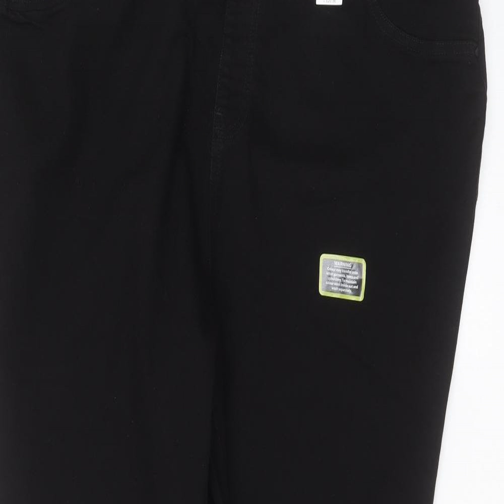 Evans Womens Black   Straight Jeans Size 26 L27 in