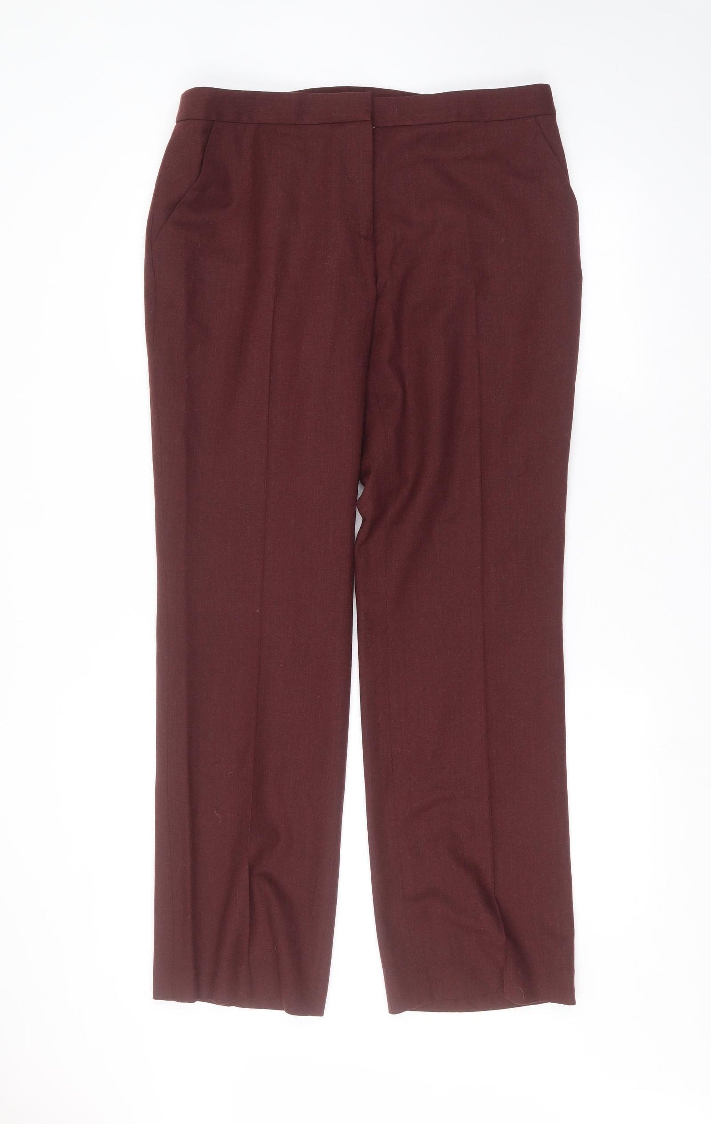 Jaeger Womens Red   Trousers  Size 14 L31 in