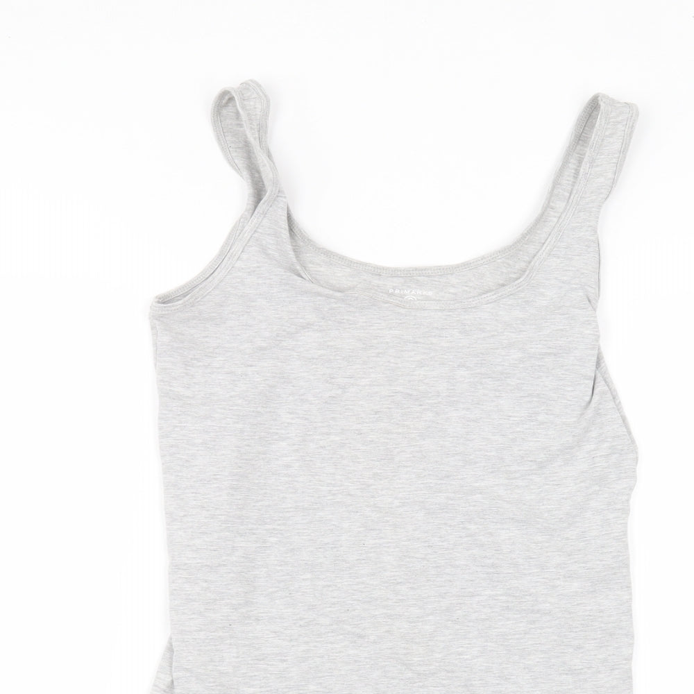Primark Womens Grey   Basic Tank Size S