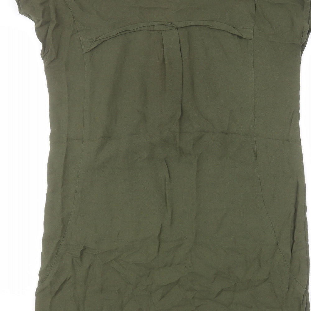 Warehouse Womens Green   Basic T-Shirt Size 12