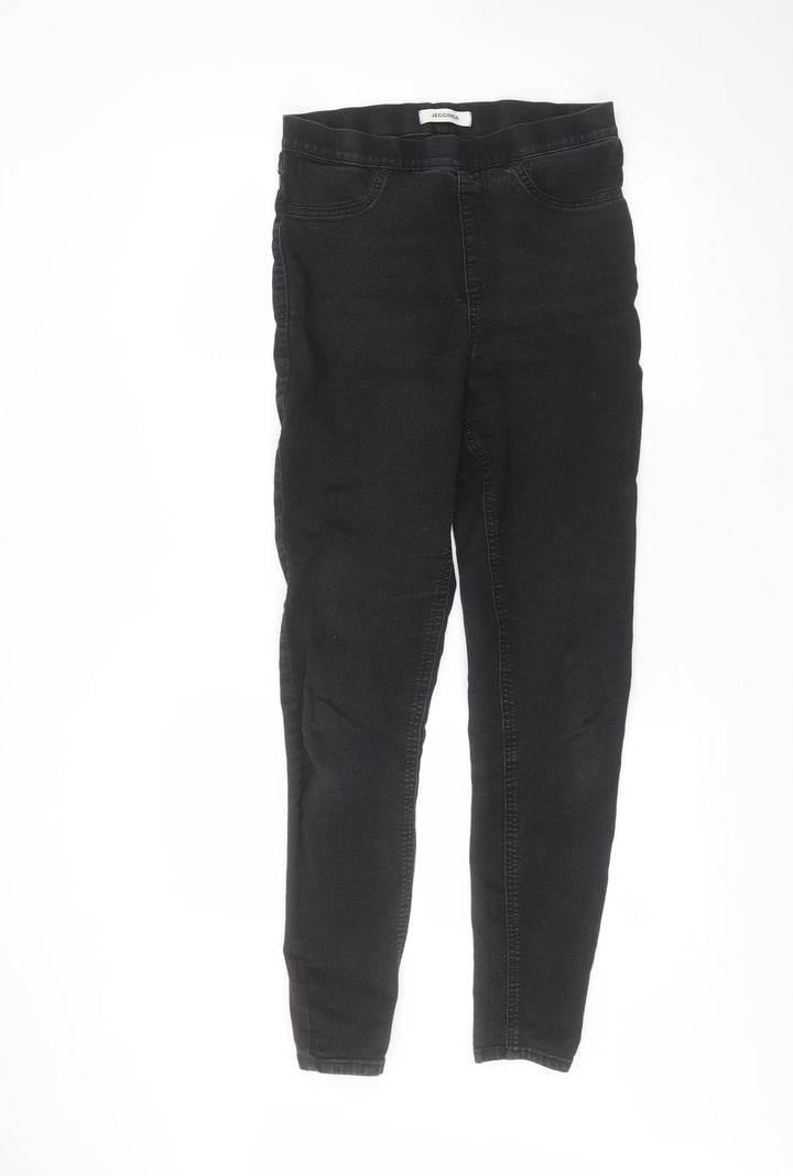 Marks and Spencer Womens Black Straight Jeans Size 10 L28 in