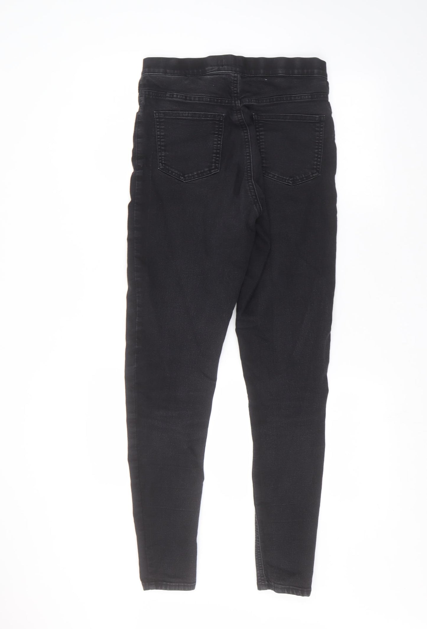 Marks and Spencer Womens Black   Straight Jeans Size 10 L28 in
