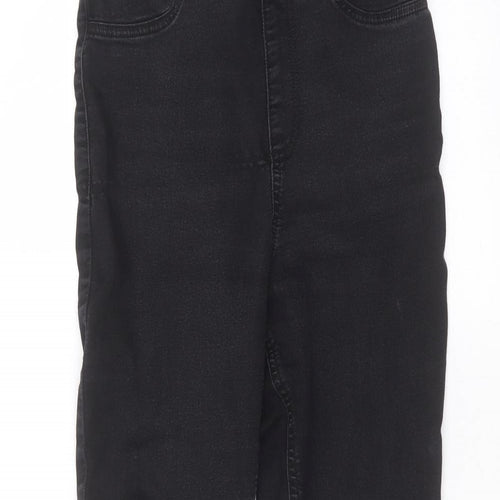 Marks and Spencer Womens Black   Straight Jeans Size 10 L28 in