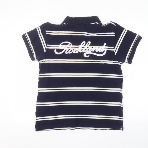 Penn Mens Blue Striped   Polo Size M