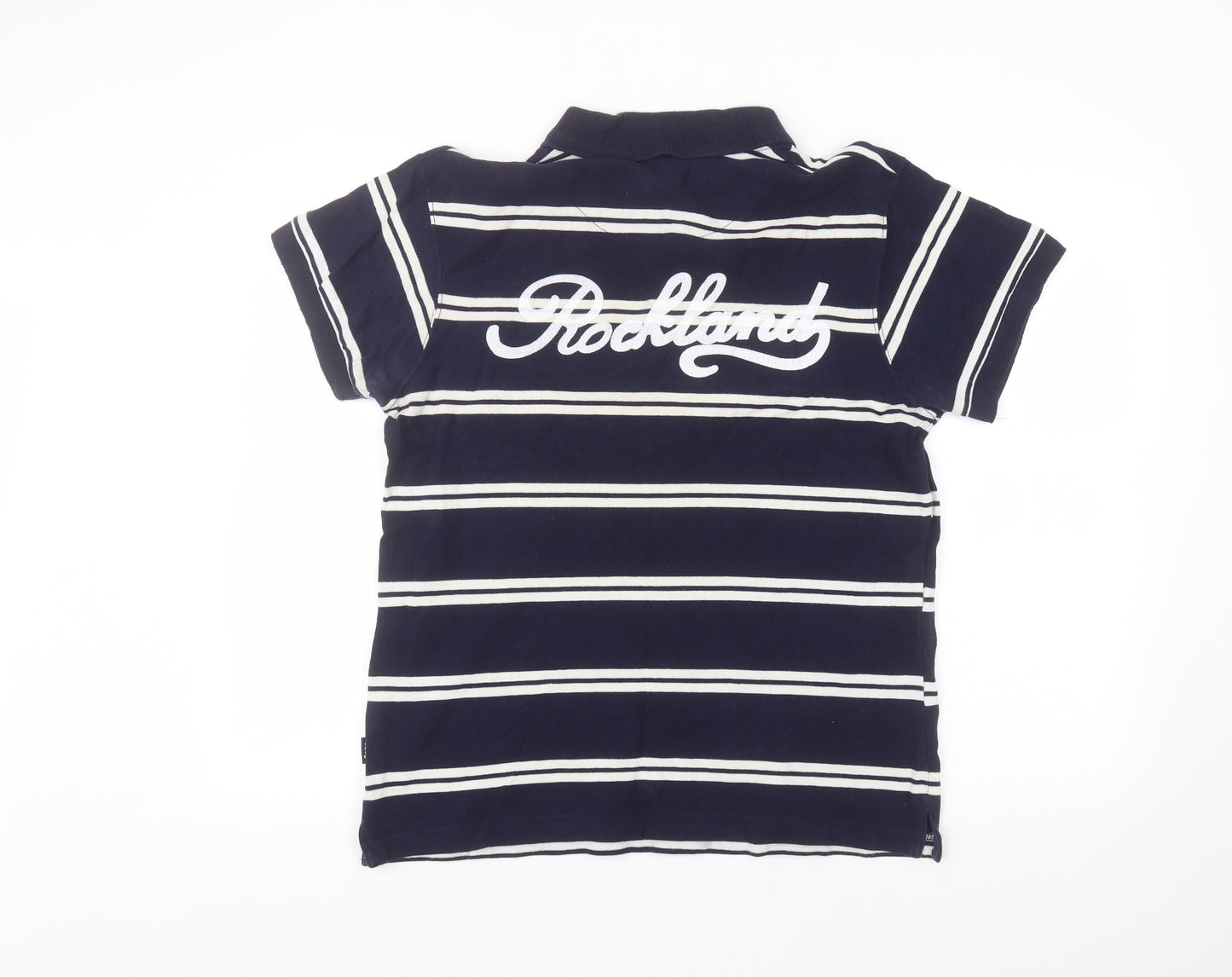Penn Mens Blue Striped   Polo Size M