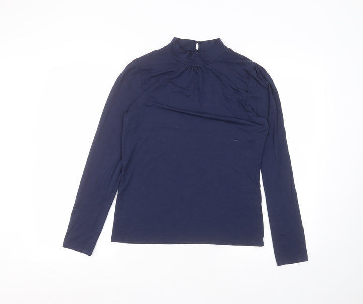 Oasis Womens Blue Basic T-Shirt Size M