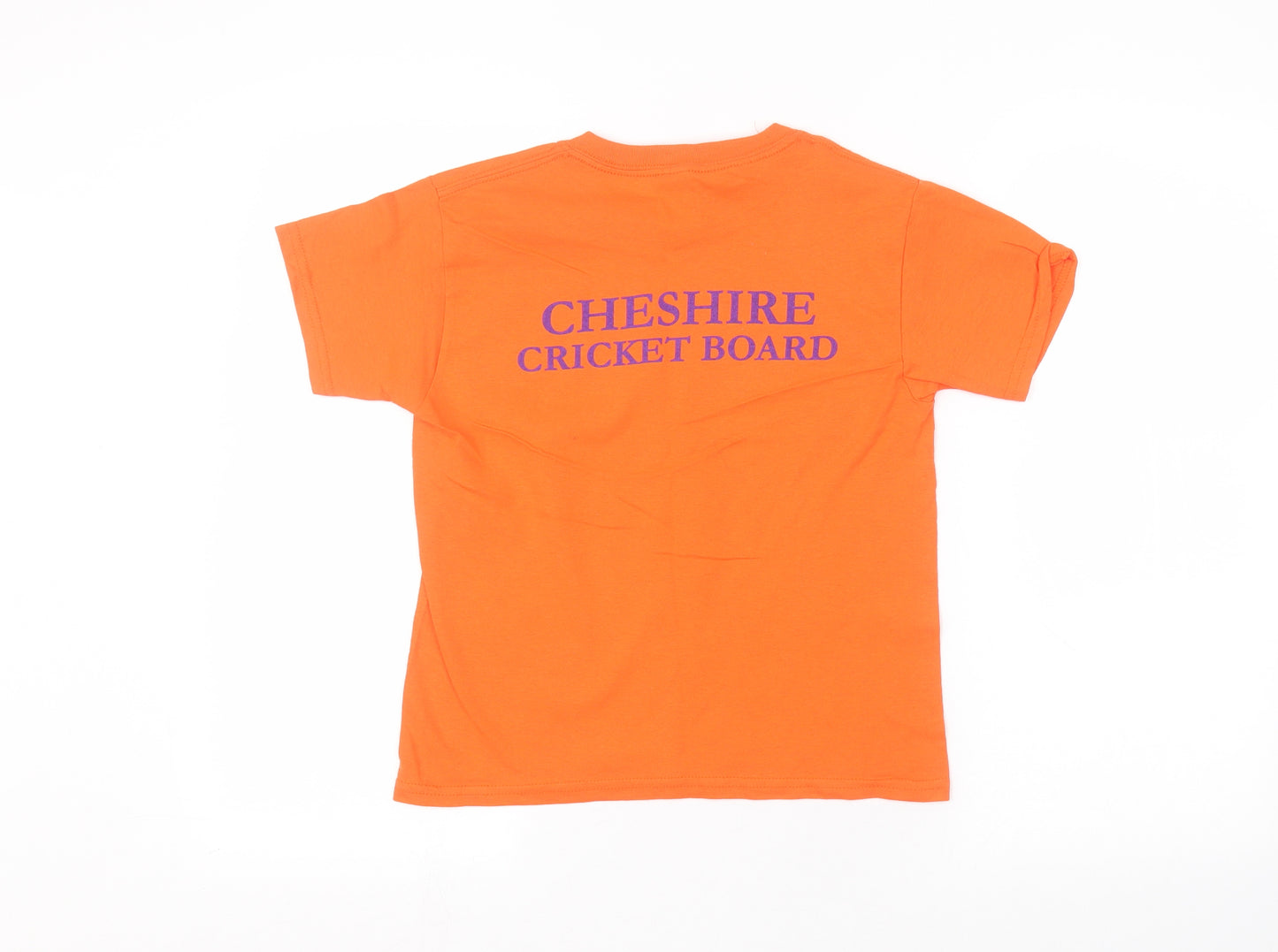 Gilden Boys Orange   Basic T-Shirt Size XS