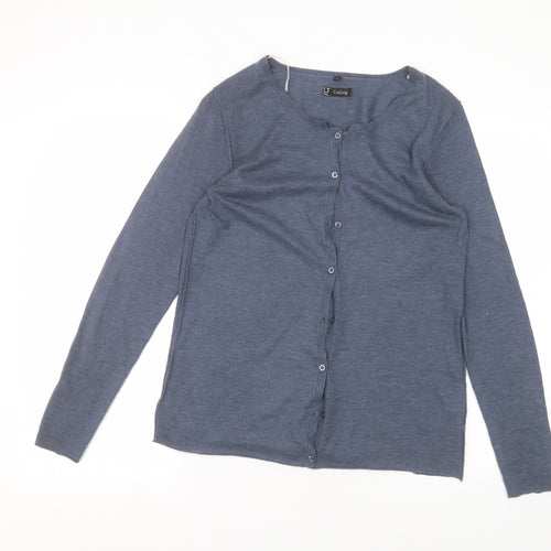 Carling Womens Blue   Cardigan Jumper Size L