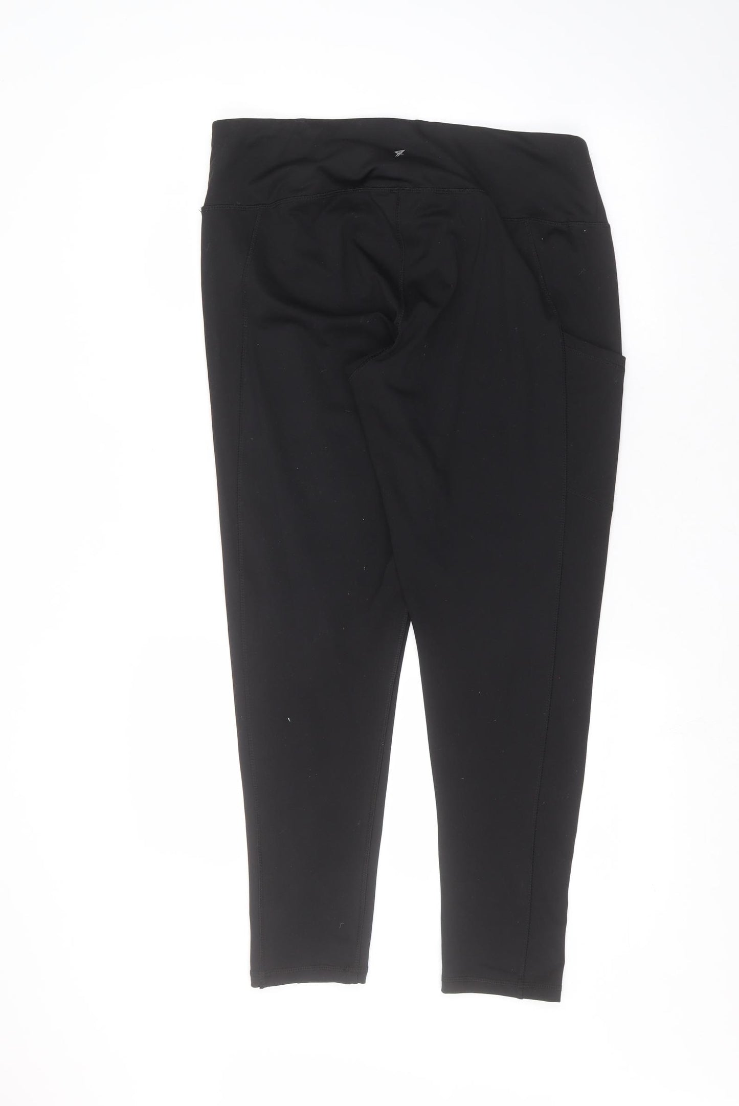 Workout Womens Black   Jogger Leggings Size L L26 in